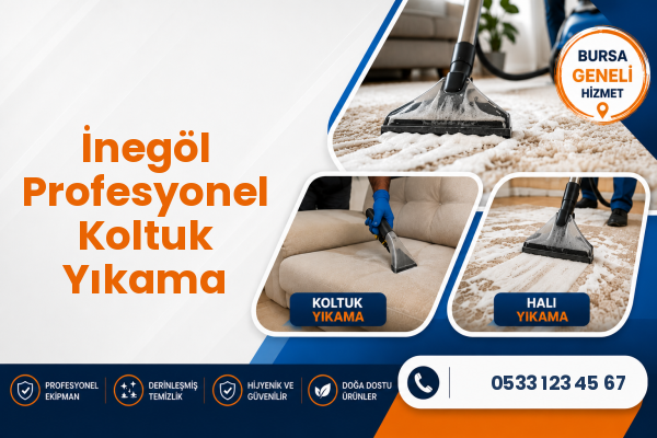 İnegöl Profesyonel Koltuk Yıkama