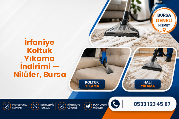 İrfaniye Koltuk Yıkama İndirimi — Nilüfer, Bursa