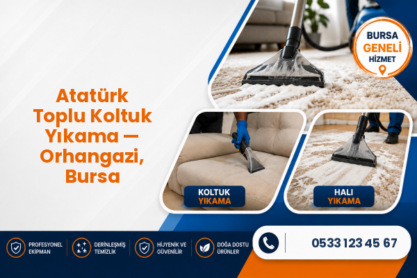 Atatürk Toplu Koltuk Yıkama — Orhangazi, Bursa