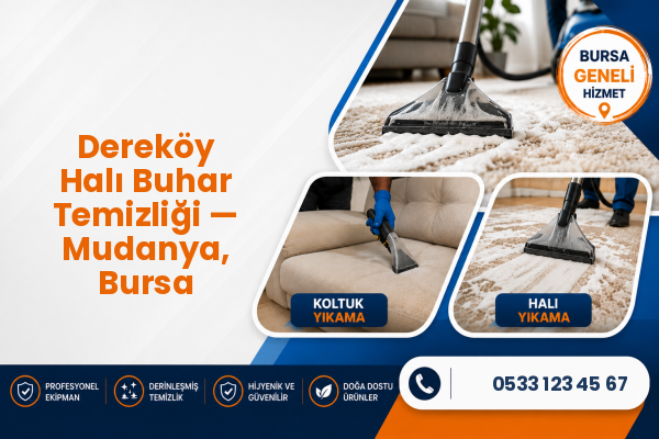 Dereköy Halı Buhar Temizliği — Mudanya, Bursa