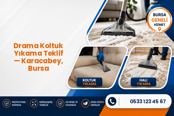 Drama Koltuk Yıkama Teklif — Karacabey, Bursa