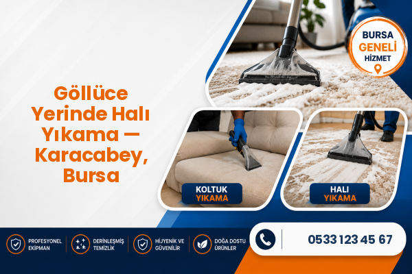 Göllüce Yerinde Halı Yıkama — Karacabey, Bursa