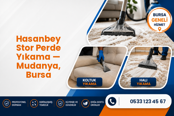 Hasanbey Stor Perde Yıkama — Mudanya, Bursa