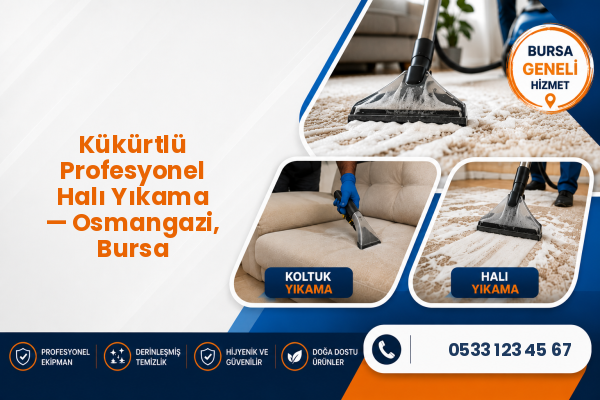 Kükürtlü Profesyonel Halı Yıkama — Osmangazi, Bursa