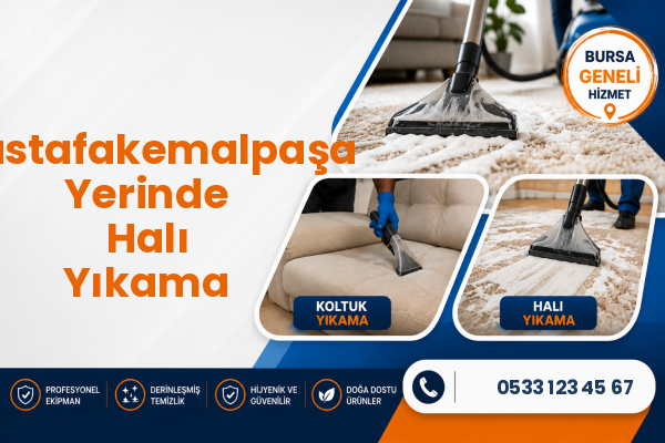 Mustafakemalpaşa Yerinde Halı Yıkama