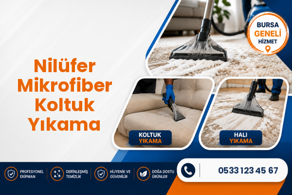 Nilüfer Mikrofiber Koltuk Yıkama