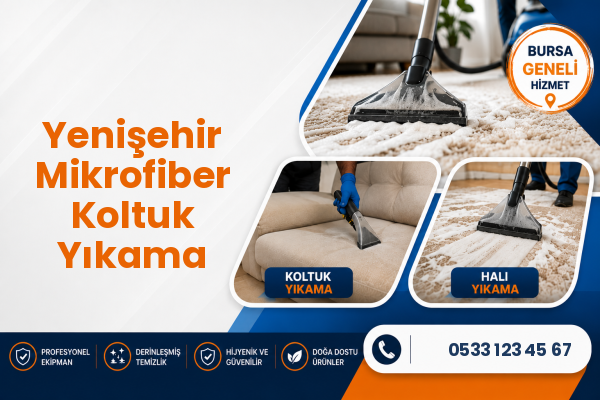 Yenişehir Mikrofiber Koltuk Yıkama