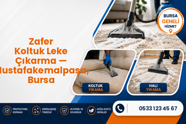 Zafer Koltuk Leke Çıkarma — Mustafakemalpaşa, Bursa